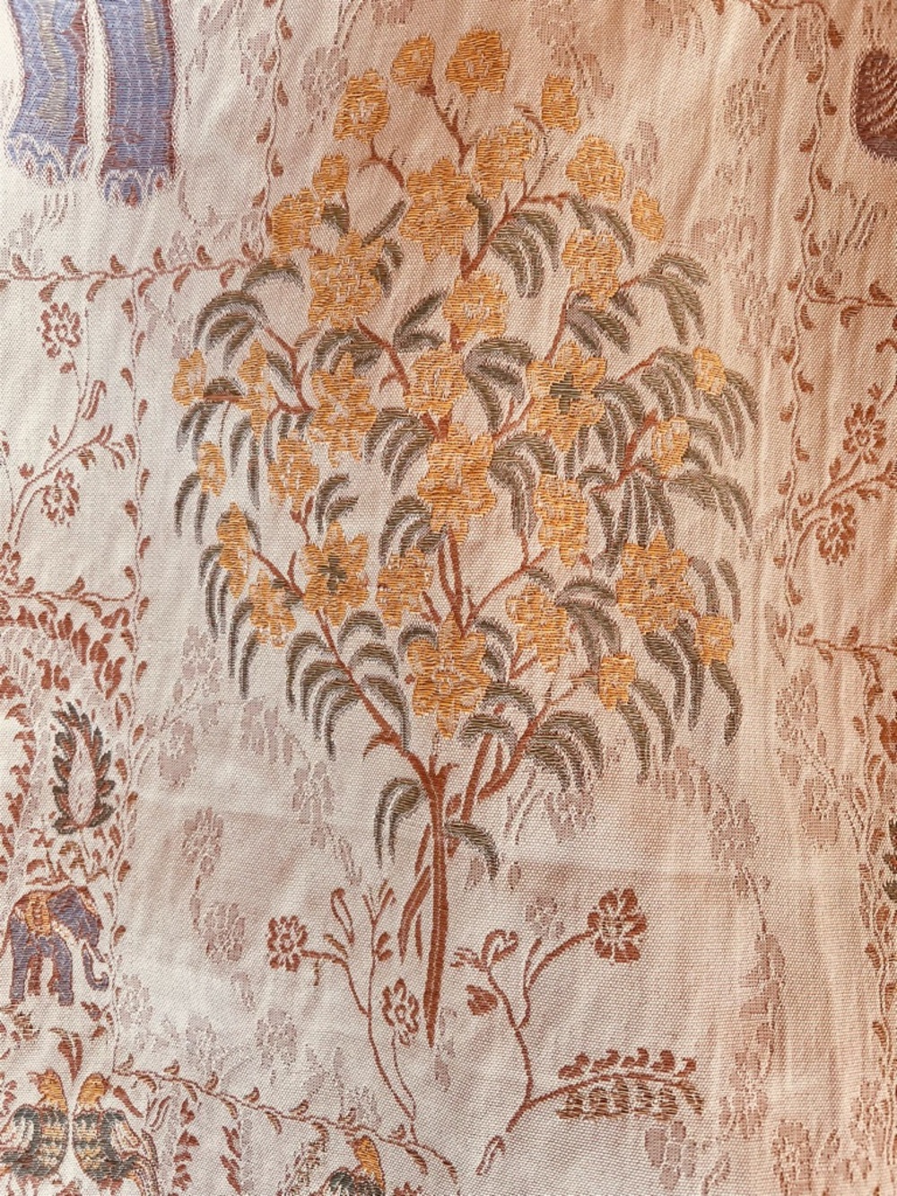 Rare Pier One Elephant Tapestry lined curtains, A Set of 4, 54” x 84” - Picture 5 of 6